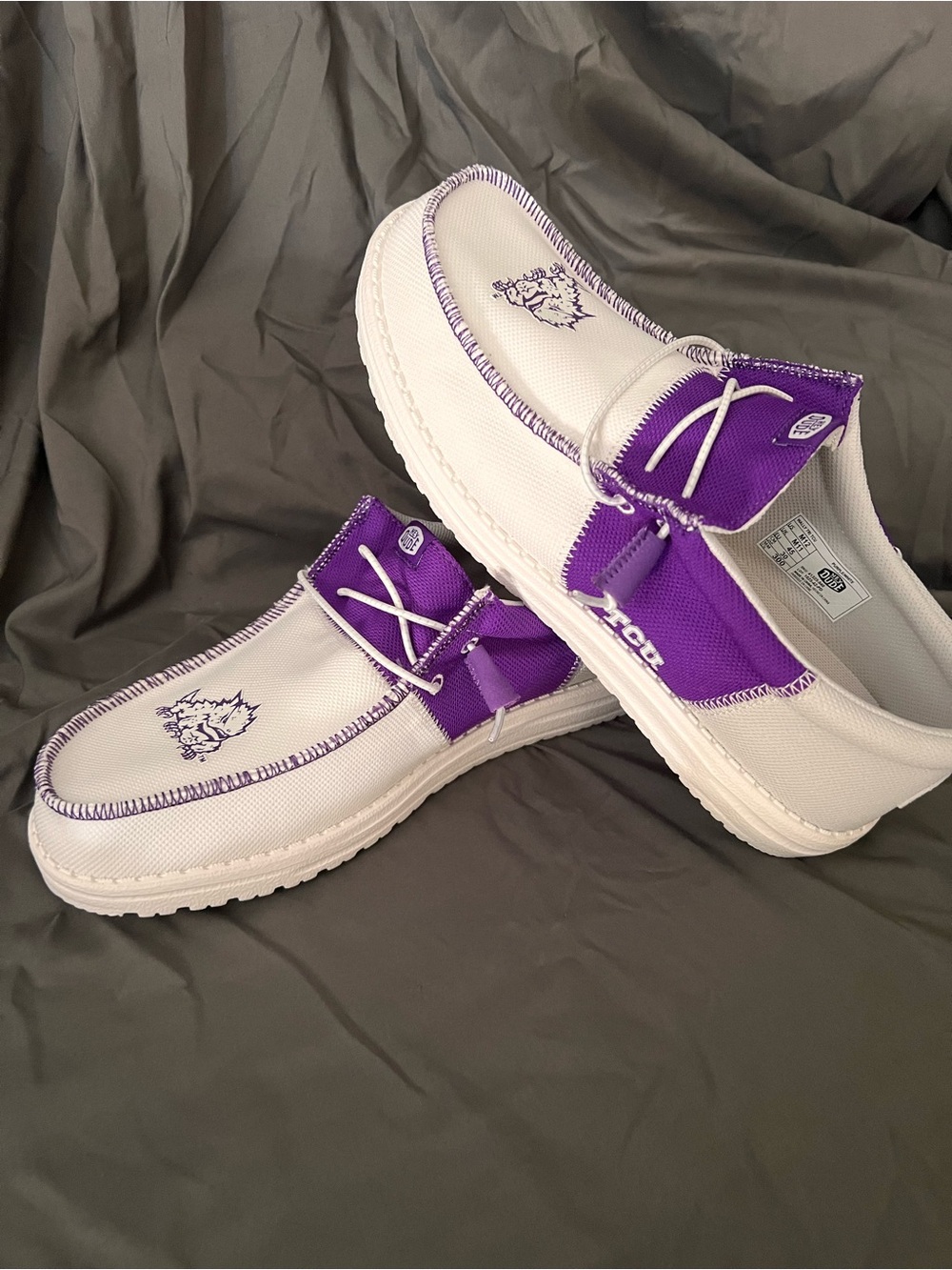 Hey Dude Shoes Texas Christian University Mens Fort Worth TCU Horned Frog